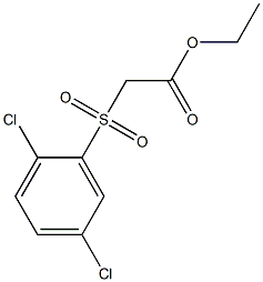 ethyl 2-[(2,5-dichlorobenzene)sulfonyl]acetate Struktur