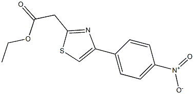 ethyl 2-[4-(4-nitrophenyl)-1,3-thiazol-2-yl]acetate Struktur