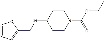 ethyl 4-[(furan-2-ylmethyl)amino]piperidine-1-carboxylate Struktur