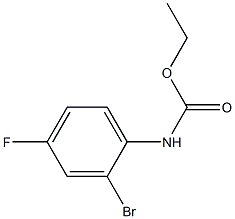 ethyl N-(2-bromo-4-fluorophenyl)carbamate Struktur