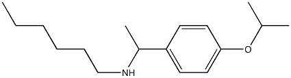 hexyl({1-[4-(propan-2-yloxy)phenyl]ethyl})amine Struktur