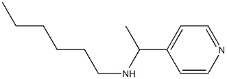 hexyl[1-(pyridin-4-yl)ethyl]amine Struktur