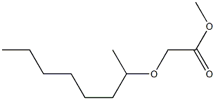 methyl 2-(octan-2-yloxy)acetate Struktur