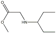 methyl 2-(pentan-3-ylamino)acetate Struktur