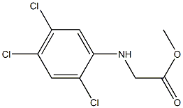 methyl 2-[(2,4,5-trichlorophenyl)amino]acetate Struktur