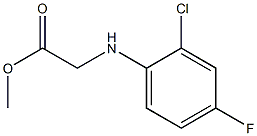 methyl 2-[(2-chloro-4-fluorophenyl)amino]acetate Struktur