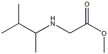 methyl 2-[(3-methylbutan-2-yl)amino]acetate Struktur