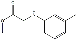 methyl 2-[(3-methylphenyl)amino]acetate Struktur