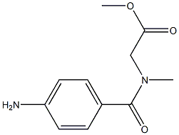 methyl 2-[(4-aminophenyl)-N-methylformamido]acetate Struktur