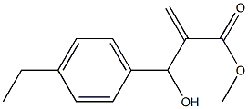 methyl 2-[(4-ethylphenyl)(hydroxy)methyl]prop-2-enoate Struktur