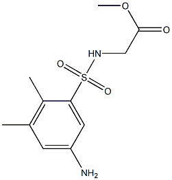 methyl 2-[(5-amino-2,3-dimethylbenzene)sulfonamido]acetate Struktur