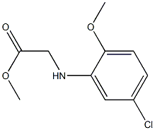 methyl 2-[(5-chloro-2-methoxyphenyl)amino]acetate Struktur