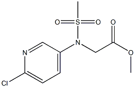 methyl 2-[(6-chloropyridine-3-)(methyl)sulfonamido]acetate Struktur