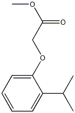 methyl 2-[2-(propan-2-yl)phenoxy]acetate Struktur