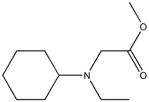 methyl 2-[cyclohexyl(ethyl)amino]acetate Struktur