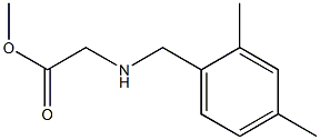 methyl 2-{[(2,4-dimethylphenyl)methyl]amino}acetate Struktur