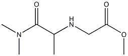 methyl 2-{[1-(dimethylcarbamoyl)ethyl]amino}acetate Struktur