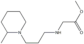 methyl 2-{[3-(2-methylpiperidin-1-yl)propyl]amino}acetate Struktur