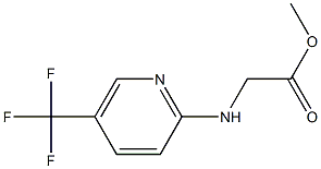 methyl 2-{[5-(trifluoromethyl)pyridin-2-yl]amino}acetate Struktur