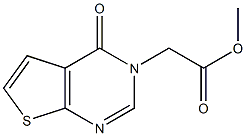 methyl 2-{4-oxo-3H,4H-thieno[2,3-d]pyrimidin-3-yl}acetate Struktur