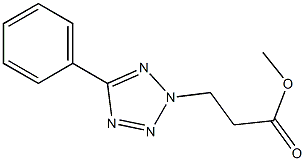 methyl 3-(5-phenyl-2H-1,2,3,4-tetrazol-2-yl)propanoate Struktur