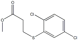 methyl 3-[(2,5-dichlorophenyl)sulfanyl]propanoate Struktur