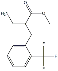 methyl 3-amino-2-{[2-(trifluoromethyl)phenyl]methyl}propanoate Struktur