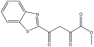 methyl 4-(1,3-benzothiazol-2-yl)-2,4-dioxobutanoate Struktur