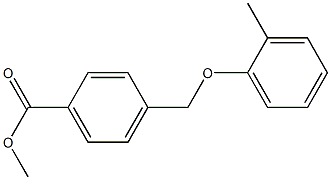 methyl 4-(2-methylphenoxymethyl)benzoate Struktur