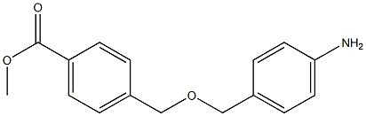 methyl 4-{[(4-aminophenyl)methoxy]methyl}benzoate Struktur