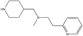 methyl(piperidin-4-ylmethyl)[2-(pyridin-2-yl)ethyl]amine Struktur