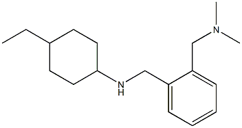 N-({2-[(dimethylamino)methyl]phenyl}methyl)-4-ethylcyclohexan-1-amine Struktur