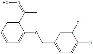 N-(1-{2-[(3,4-dichlorophenyl)methoxy]phenyl}ethylidene)hydroxylamine Struktur