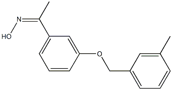 N-(1-{3-[(3-methylphenyl)methoxy]phenyl}ethylidene)hydroxylamine Struktur