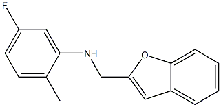 N-(1-benzofuran-2-ylmethyl)-5-fluoro-2-methylaniline Struktur