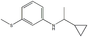 N-(1-cyclopropylethyl)-3-(methylsulfanyl)aniline Struktur