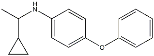 N-(1-cyclopropylethyl)-4-phenoxyaniline Struktur