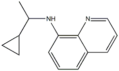 N-(1-cyclopropylethyl)quinolin-8-amine Struktur