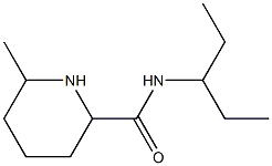 N-(1-ethylpropyl)-6-methylpiperidine-2-carboxamide Struktur