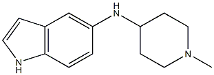 N-(1-methylpiperidin-4-yl)-1H-indol-5-amine Struktur