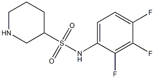 N-(2,3,4-trifluorophenyl)piperidine-3-sulfonamide Struktur