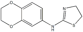 N-(2,3-dihydro-1,4-benzodioxin-6-yl)-4,5-dihydro-1,3-thiazol-2-amine Struktur