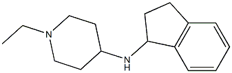 N-(2,3-dihydro-1H-inden-1-yl)-1-ethylpiperidin-4-amine Struktur