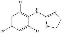 N-(2,4,6-trichlorophenyl)-4,5-dihydro-1,3-thiazol-2-amine Struktur