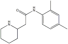 N-(2,4-dimethylphenyl)-2-(piperidin-2-yl)acetamide Struktur