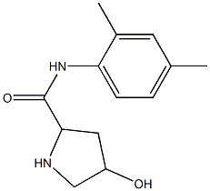 N-(2,4-dimethylphenyl)-4-hydroxypyrrolidine-2-carboxamide Struktur