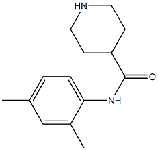 N-(2,4-dimethylphenyl)piperidine-4-carboxamide Struktur