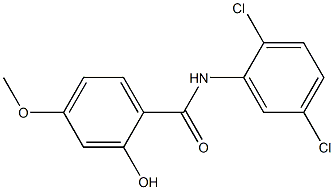 N-(2,5-dichlorophenyl)-2-hydroxy-4-methoxybenzamide Struktur