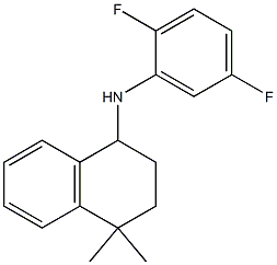 N-(2,5-difluorophenyl)-4,4-dimethyl-1,2,3,4-tetrahydronaphthalen-1-amine Struktur