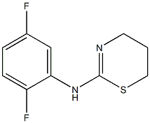 N-(2,5-difluorophenyl)-5,6-dihydro-4H-1,3-thiazin-2-amine Struktur